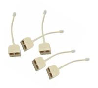 BESPORTBLE Répartiteur Téléphonique Fixe Rj11 1 vers 2, 5 Pièces Câble 4 Fils, Adaptateur Mâle vers Femelle en Plastique, Compatible Installation Résidentielle et Bureau