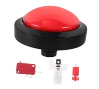 BESPORTBLE Répondeur Électronique de Jeu avec Gros Bouton Lumineux Rouge Buzzer sans Pile Interrupteur à Deux pour et Compétitions Ludiques Couleur Aléatoire Couleur Aléatoire
