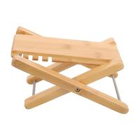 BESPORTBLE Repose-pieds de Guitare Classique en Bois Massif, Réglable 4 Niveaux, Finition Bambou Naturel, Accessoire pour Musiciens, Tabouret de Repos Portable pour Adultes