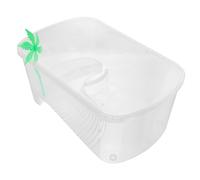 BESPORTBLE réservoir d'élevage de Tortues Alimentation Grenouille Accessoires pour Reptiles abri pour Tortue abri Tortue réservoir Vivant de Tortue Aquarium de Tortues pour se Nourrir Blanche