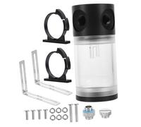 BESPORTBLE Réservoir Eau Transparent Cylindrique PC avec Bouchon et Anneau Système de Refroidissement Liquide pour Refroidisseur Ordinateur