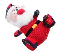 BESPORTBLE Résistant Noël pour Chien de Père Noël en Peluche Douce à Mâcher Interactif pour Chiots et Chiens Moyens Pendant Les Fêtes d'hiver