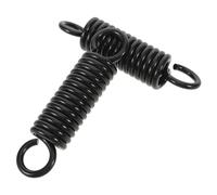BESPORTBLE Ressorts Suspendre 6 MM X 150 MM Noirs 2 Pcs - Accessoires pour Hamac et Balançoire Ressorts Hélicoïdaux Renforcés pour Chaise Suspendue Kit Fixation pour Balançoire de Jardin