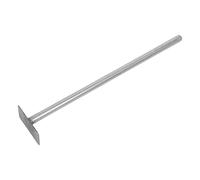 BESPORTBLE Retourneur de Tas de Compost Mélangeur à Compost Manuel en Acier Inoxydable Argenté 50cm et Sol Jardin et Arrière-Cour Aération Optimisée