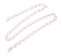 BESPORTBLE Rideau Cristal Perles de Rose Octogonales pour Porte | Chaîne Décorative, Installation Simple et Démontage Facile, Usage Rideau ou Luminaire, Style Élégant