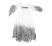 BESPORTBLE Robe Fantôme Femme Costume De Mariée Morte Femme Déguisement D'halloween Femme Costume D'épouvantail Effrayant Pour Femme Costumes Médiévaux Femmes Costume De Fantôme Adulte Coton