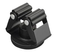 BESPORTBLE Robuste Support Magnétique pour Balai et Serpillière en Fer Noir | Installation Rapide, pour Portes D’armoire D’outils et Ateliers, Range aussi Pelles et Clés