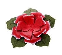 BESPORTBLE Rose De Fer Mur De Roses Solaire Usine Fleurs Décor Guirlandes Lumineuses En Plein Air Ornements Suspension Extérieure Est Venu Lumières De Pot Mason Clôture Le Fer Rouge