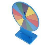 BESPORTBLE Roue de Tombola avec Support en Plastique, 12 Emplacements, Surface Effaçable à Sec, Rotation Fluide, pour Activités de Fête Interactives et Carnaval