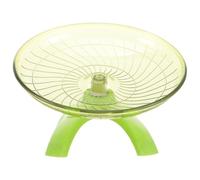 BESPORTBLE Roue d'exercice Silencieuse pour Hamster, Hérisson, Chinchilla et Gerbilles, Disque Volant Vert Matcha en Plastique, Interactif pour Cage, Accessoire d'Entraînement pour Petits