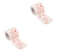 BESPORTBLE Rouleau De Papier Toilette Saint-Valentin Imprimé Cœurs Romantiques - Amusant Pour Anniversaire Ou Fête Idéal Pour Surprendre Votre Partenaire Avec Une Touche D'Humour Et