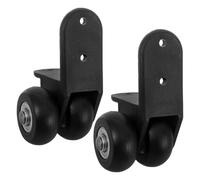 BESPORTBLE roulettes Pivotantes Silencieuses pour Haut-Parleur Roues de Rechange Robustes en Caoutchouc Lot de 2 roulettes Industrielles pour Chariot Audio Réparation et Déplacement