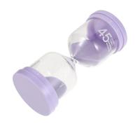 BESPORTBLE Sablier de Sauna en Verre Étanche 45 - Minuterie Précise pour Accessoires de Sauna - Sablier de Mauve Pastel - Minuterie de Salle de Bain Résistante Chaleur Spa