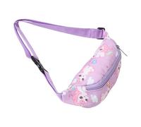 BESPORTBLE Sac Banane Garçon et Filles Léger à Bandoulière Ajustable Sac de Poitrine Imprimé Petit Cheval Violet Clair pour Filles pour Sorties Voyages et Activités Quotidiennes