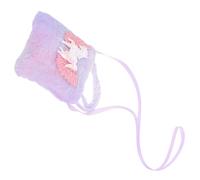 BESPORTBLE Sac Bandoulière Licorne Peluche pour Petite Fille Petit Sac Carré Portable Multipoches pour Garçon Fille