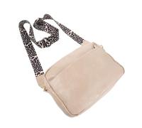BESPORTBLE Sac Bandoulière Rétro Cuir avec Pompon Sac Épaule Ajustable pour Téléphone Bandoulière Large Confortable pour Shopping et