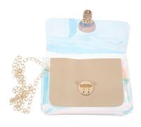 BESPORTBLE Sac Bandoulière Transparent Femme Petit Format Grand Volume Chaîne Réglable Amovible Sac à Main Mode pour Travail et Sorties