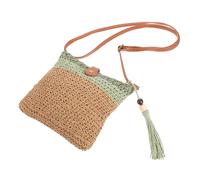 BESPORTBLE Sac Cabas Tissé à Capacité pour Femme Sac Bandoulière Raphia Chic Tressé pour Shopping et