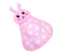 BESPORTBLE Sac de Rangement Jouets Bain Forme de Lapin Multifonctionnel et Pratique pour Garçon Fille Organise Les Jouets de Bain et Cadeau Garçon Fille Rose