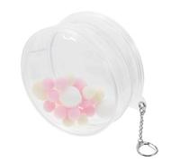 BESPORTBLE Sac de Rangement Transparent pour Poupées avec Pompon et Porte Clés Sac de Protection Rigide pour Mini Figurines Accessoire Pratique et Décoratif