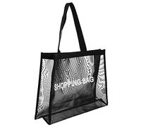 BESPORTBLE Sac de Voyage Nylon Sac de Rangement Pratique à Mailles pour Jouets de Plage Grand Volume Noir