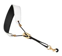 BESPORTBLE Sangle de Cou en Cuir pour Saxophone Alto, Ténor et Soprano, Réglable, Confortable et Solide, Accessoire pour Musicien, Remplacement Lanière Saxophone, Rembourrage Doux, Usage