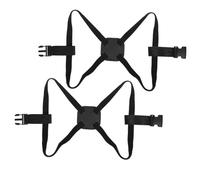 BESPORTBLE Sangles à Bagages Réglables en Nylon Noir, Sangles De Valise Élastiques Boucle, Accessoires De Voyage pour Maintien Sécurisé De Valises, Usage Voyageur, Lot De 2