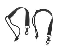 BESPORTBLE Sangles de Fixation de Chaussure de Ski en Nylon Noir, Lot de 2 Pièces, Connexion Sécurisée et Ajustable, Ski en Station