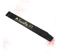 BESPORTBLE Sash Anniversaire Avec Décoration Dorure Noire Étiquette Épaule Pour Accessoires De Fête Pour Célébrations Mémorables Et Soirées Inoubliables