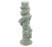 BESPORTBLE Sculpture D'aquarium en Résine Dragon sur Colonne Romaine | Finition Pierre Factice, Installation Simple, Nettoyage Facile, Cachettes pour Poissons, Aquarium D'eau Douce