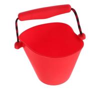 BESPORTBLE Seau de Plage Pliable Silicone pour Garçon Fille Jouets Été Colorés pour Plage la Piscine Bain pour Activités de Sable S Moulages Rouge