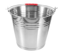 BESPORTBLE Seau en Acier Inoxydable 8l Poignée Portable pour Alimentation et Eau Cheval pour Pêche et Soins Équins