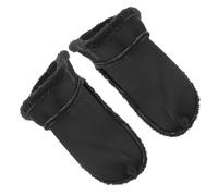 BESPORTBLE Semelles Intérieures Amovibles en Peluche Noire Semelles d'Hiver Chaudes Perforées pour Chaussures Trouées Taille 40-41 Doublure Épaisse et Confortable pour Hommes et Femmes