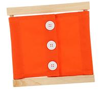 BESPORTBLE Sensoriel Éducatif pour Tout Petits Tableau Activités de Habillage Montessori avec Gros Boutons Outil Apprentissage pour Développer Les Compétences de Base Activités Maison