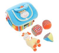 BESPORTBLE Sensoriel Peluche Maison Douce pour Garçon Fille Exercices de Motricité Fine Apprentissage des Formes et Couleurs Éveil pour Tout- Adapté Dès Mois