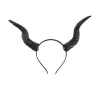 BESPORTBLE Serrage-tête à Cornes de Monstre Détachable en Pu et Fer Noir, Style Gothique Punk pour Carnaval et Cosplay, Accessoire Résistant pour Adultes
