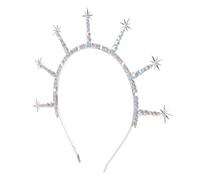 BESPORTBLE Serrage-Tête Bohème en Alliage Orné de Strass Étoiles à Six Branches Bandeau Léger pour Mariages Enterrements de Vie de Jeune Fille et Fêtes Accessoire Cheveux Femme Élégant et