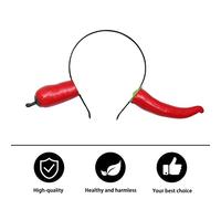 BESPORTBLE Serrage-tête De Fête Couvre-chefs Amusant Taille Unique Mousse Rouge Piment Pour Adultes Cosplay Soirée Carnaval