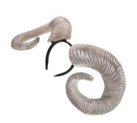 BESPORTBLE Serre-tête Corne de Bœuf Amovible, Accessoire de Coiffure Élégant, Idéal pour Les Fêtes, Festivals Et Carnavals (blanc).
