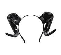 BESPORTBLE Serre-tête Cornes De Diable Noir Pour Halloween Et Fête Accessoire Cosplay Élégant Pour Déguisement Bandeau Large Effet Maléfique