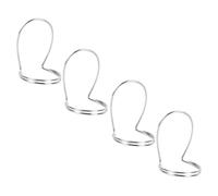 BESPORTBLE Set de 4 Médiators Argentés en Métal Creux pour Banjo et Guitare, Onglets Légers pour Pouce et Index, pour Pratique en Studio et Scène