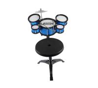BESPORTBLE Set de Batterie Jazz pour Garçon Fille Éducatif Musical avec Tambours et Siège Parfait pour Apprentissage Préscolaire et Développement Cérébral