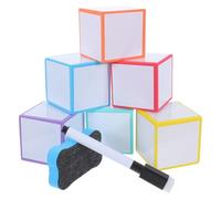 BESPORTBLE Set de Dés en Mousse Eva Effaçable et Sécurisé, Cube de 5cm pour Activités Mathématiques la Maison, 1 Ensemble pour Étudiants et Éducateurs