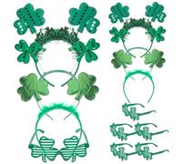BESPORTBLE Set de et Têtes Shamrock pour Fête Saint Patrick Accessoires Photo Confortables et Stylés pour Décoration de Fête