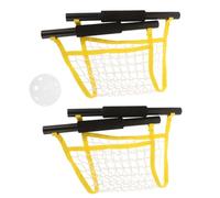 BESPORTBLE Set de Jeu Extérieur Toss and Catch avec Balles Rebondissantes Filet Élastique et Raquettes Interactif pour Garçon Fille Développement Moteur et Coordination Familiale