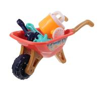 BESPORTBLE Set de Jouets de Plage Garçon Fille Brouette Orange et Accessoires Plastique Jeu Extérieur Estival pour Garçons et Filles Coffret Ludique pour Sable Couleur Couleur Aléatoire