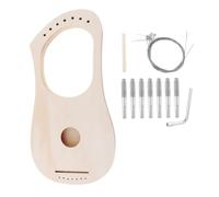 BESPORTBLE Set de Lyre Bois Cordes Instrument Musical Portable pour Débutants DIY à Cordes à Assembler pour Amateurs de Musique Beige