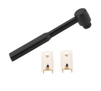BESPORTBLE Set de Remplacement de Stylus Aluminium pour Tourne Disque avec Brosse de Nettoyage Aiguilles pour Vinyles et Phonographes de et Entretien Facile