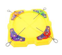BESPORTBLE Set de Toupies Gyroscopiques pour Garçon Fille Jouets de Compétition Amusants Plateau Jeu Parent-garçon Fille avec Toupies et Lanceurs Coordination Œil-Main pour Garçons et Filles