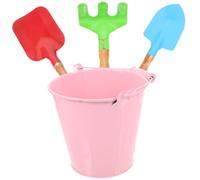 BESPORTBLE Set Outils de Jardinage pour Garçon Fille Ensemble Seau et Outils de Pelles Râteau et Truelle pour Amusement Plein Air Jouets de Plage Kid Beach Toys Couleur Couleur Aléatoire